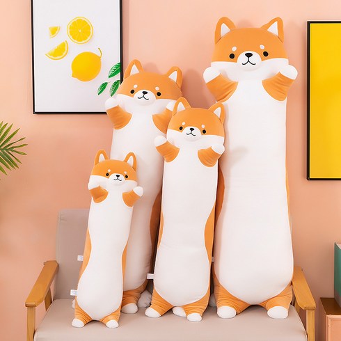 에쥬아 시바견 바디필로우 안고자는 대형 봉제인형, 모찌 시바견_90cm