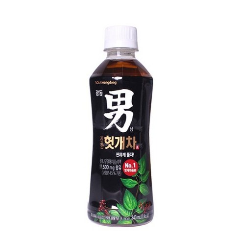 광동 힘찬하루 헛개차, 340ml, 1개