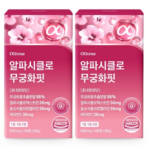 올리트루 알파CD 무궁화핏, 2개, 60정