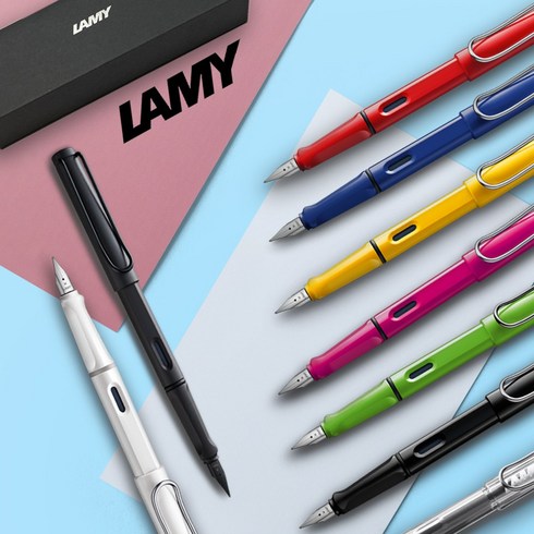 LAMY 사파리 만년필 019, 블랙, EF