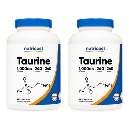 뉴트리코스트 타우린 1000mg 캡슐, 240정, 2개