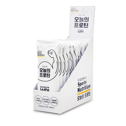 코오롱제약 오늘의 프로틴 낱개포장 WPI, 330g