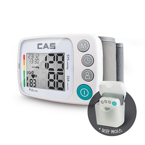 카스 손목형 디지털 자동 혈압계 MD5200 + 보관케이스 세트, 1개