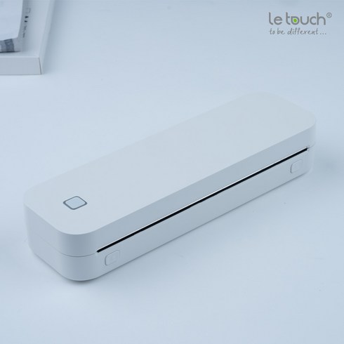 레터치 휴대용 프린터 무선 라벨 A4 모바일 미니 메모 열전사 감열식, 화이트