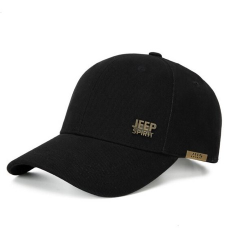 JEEP SPIRIT 지프스피릿 스포츠 캐주얼 야구 모자 CA0152 (Sticker 증정), 블랙