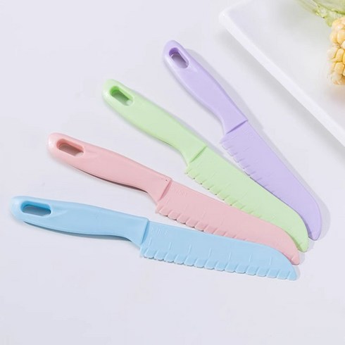무독성 어린이 안전칼 유아 칼 아동 소꿉놀이 아동칼, 라이트핑크, 1개