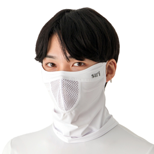 [수이골프 G형] 스포츠 마스크 UV 자외선 차단 얼굴 햇빛가리개 골프 등산 조깅 바이크, G-7 화이트