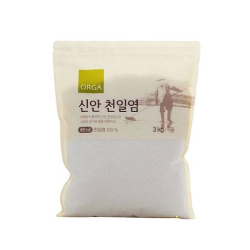 올가홀푸드 숨쉬는 갯벌 신안 천일염, 3kg, 3개