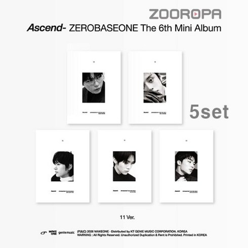 [5종세트] ZEROBASEONE 제로베이스원 Ascend 6집 11 Ver.