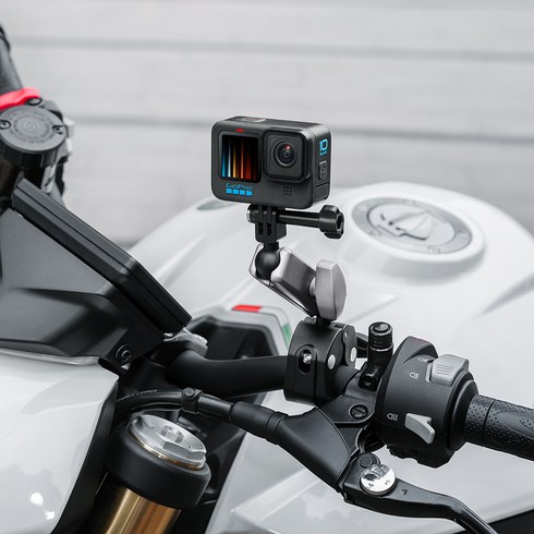 CHNEZE 카메라 차량 서킷 홀더 DJI OSMO Pocket 4 pro/4/3/nano/Action 6/Insta360 X5 Gopro고프로 호환 범용 카 차량용 거치대, 1개, 블랙화이트, 클립형