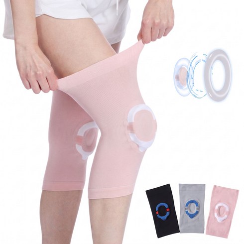 바론 반월판 무릎보호대 슬리브 연골 패드 여성, 블랙, 1세트