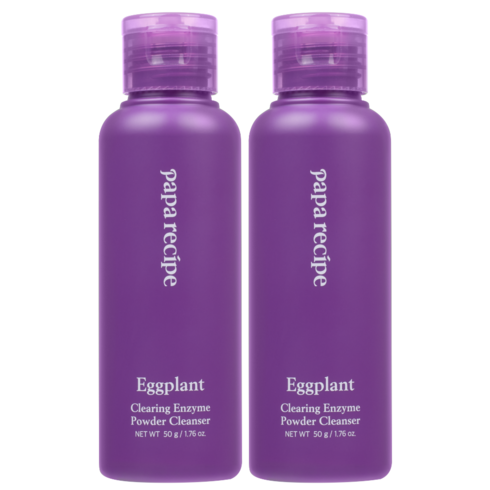파파레서피 가지 클리어링 효소 파우더 클렌저, 50g, 2개