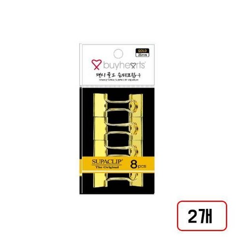 바이하츠)팬시슈파크립 골드, 중(8입/N3158900) 2개
