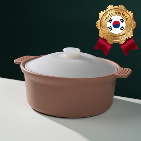 소노리떼 국산 실리콘 계란찜기 원형 냄비 대형 1200ml, 아몬드브라운 대형(1200ml), 1개