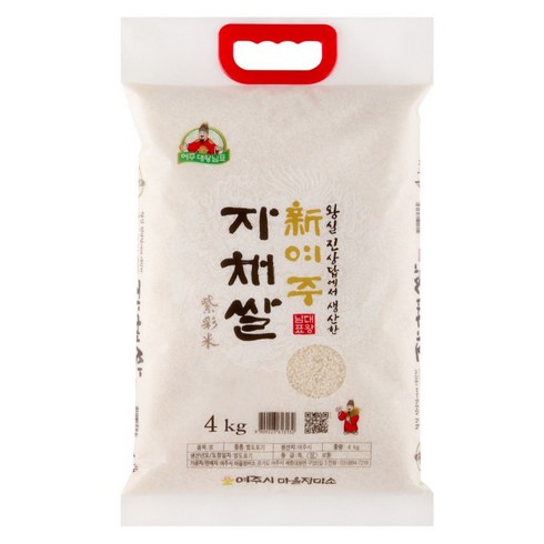 [26년 햅쌀] 대왕님표 여주쌀 자채쌀 진상미 [백화점 납품용 프리미엄쌀], 4kg, 1개, 상등급