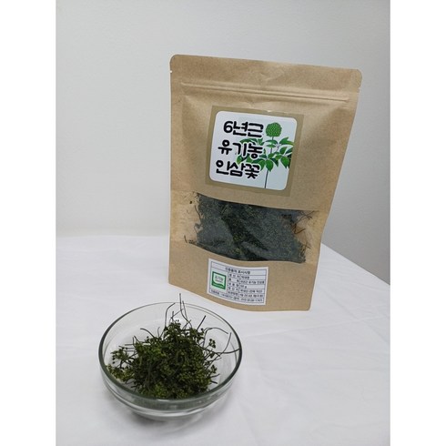 유기농 인삼꽃 인삼 꽃차 건강차, 1개, 50g