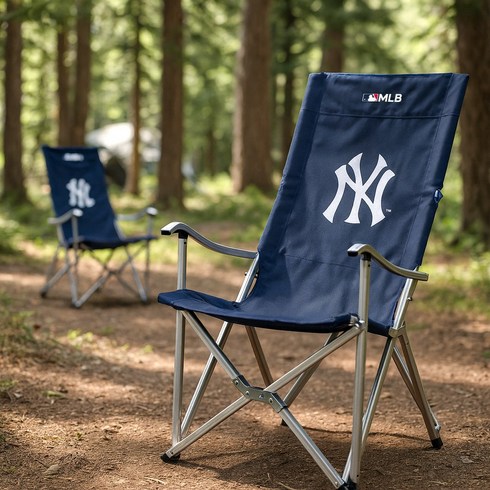 MLB NY양키스 릴렉스 캠핑체어, 네이비, 1개
