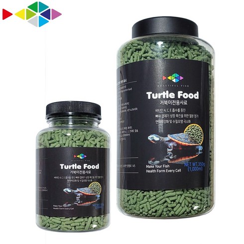 레인보우 거북이전용 사료 1000ml+250ml, 1개, 1L
