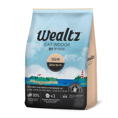 웰츠 캣 기능성 사료, 인도어, 2.1kg, 1개