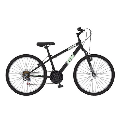 스마트 BH MT200 24인치 21단 앞서스펜션 MTB 자전거, 블랙 미조립