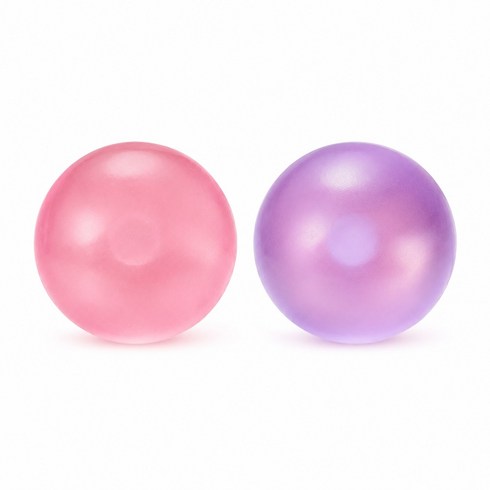 [쉬는시간상점] 말랑이 공기말랑이 말랑이 1+1 투명말랑이 고무공 오로라 말랑이, 2개, 베리(핑크+퍼플)