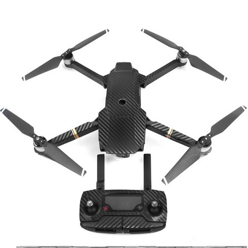DJI 매빅 프로 전용 드론 스티커 필름 랩핑 데칼 외관 보호 컬러풀 디자인 씰, 1개, (매빅프로) 스티커블랙