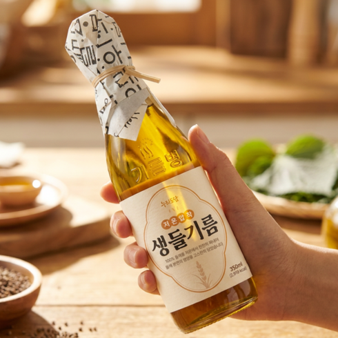 누리도담 볶지 않은 생들기름 통들깨 저온압착, 1개, 350ml