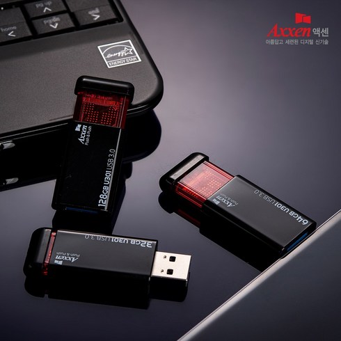 액센 U301 PUSH 푸쉬 USB 3.0 슬라이드 클릭형 USB, 16GB, 1개