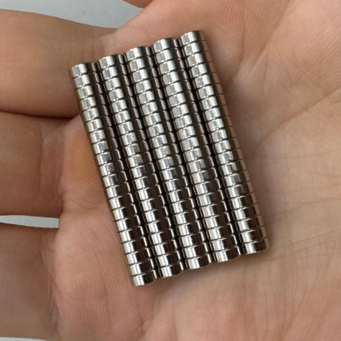 마니코 원형자석 지름5mm X 두께2mm 네오디움 자석 원형 작업용 가정용 산업용 공구 붙이는 부착식 마그네틱, 100개