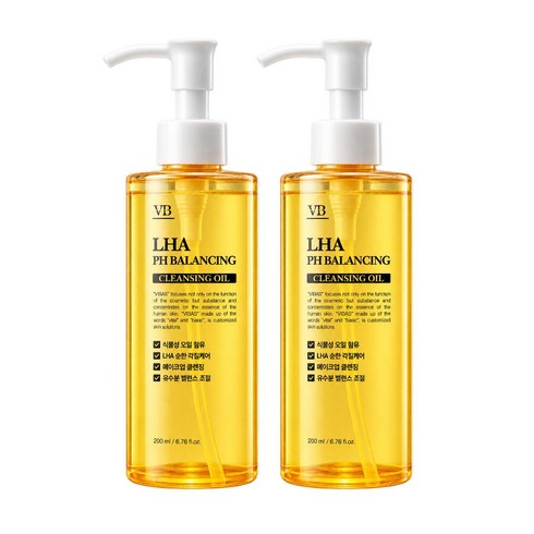 비바스 라하 약산성 밸런싱 클렌징 오일, 200ml, 2개