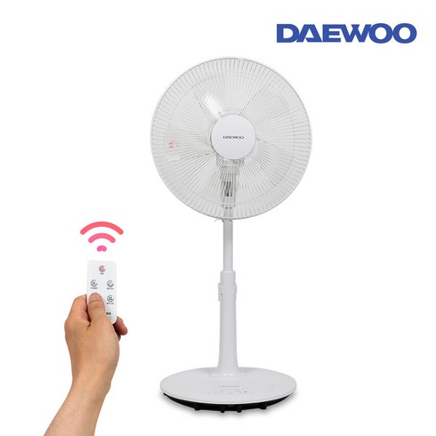 [26년형] 대우 리모컨 발터치 저소음 수면풍 5엽 14인치 35cm 선풍기, DEF-CT140E