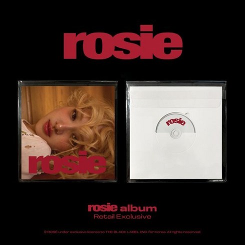 로제 first studio album rosie Retail Exclusive + 포스터, 1CD