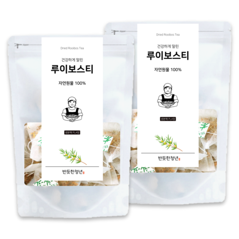 루이보스차 생분해 삼각티백, 2개, 30개입, 1g