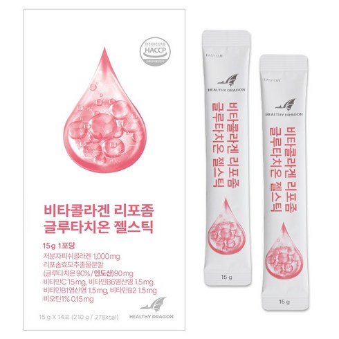 비타콜라겐 리포좀 글루타치온 젤리스틱 (저분자 피쉬콜라겐 300달톤DA 비오틴 비타민), 1개