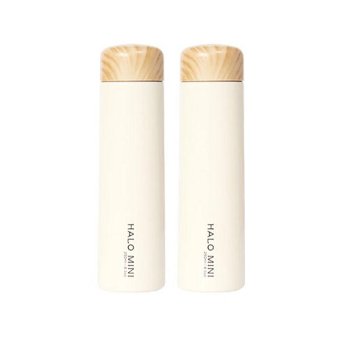푸코 라임올리브 할로 보온보냉 텀블러 2p, 아이보리, 250ml, 2개