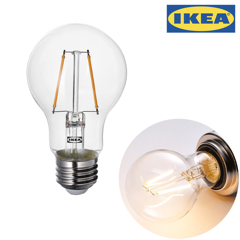 이케아 룬놈 E26 LED 전구 150루멘 1.1W, 오렌지빛, 전구색