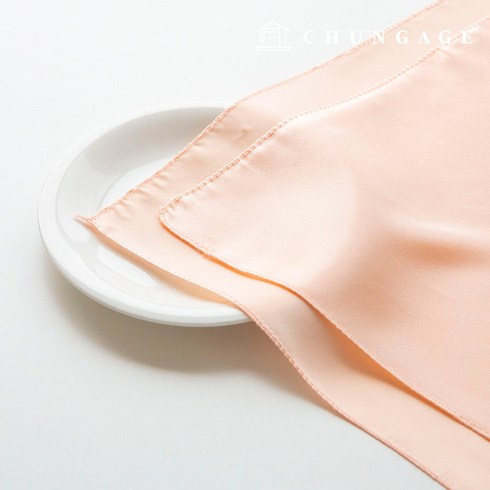 천가게 고급 선물 예단 답례품 명절 황금 공단보자기 75cm, 05 살구, 10개