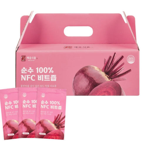 물 한방울 없이 착즙한 국내산 해올 레드 비트즙, 90개, 100ml