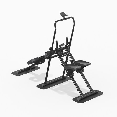 메인워크 2in1 천국의계단 운동기구 가정용 스텝밀 실내 계단오르기 전신 운동 기구, 블랙