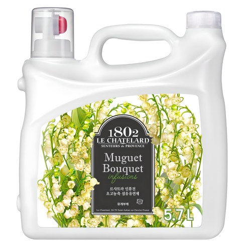 르샤트라1802 인퓨전 초고농축 섬유유연제 뮤게 부케 본품, 5.7L, 1개