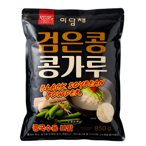 [미담채] 콩국수용 검은콩 콩가루, 850g, 1개