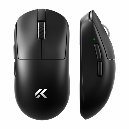 MCHOSE A7 V2 Ultra PAW3950 59g 8K 유무선 초경량 게이밍 마우스 국내정발, 블랙, A7 V2 울트라