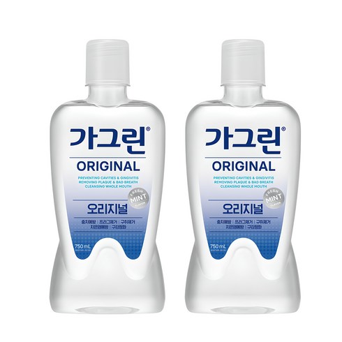 가그린 오리지널 구강청결제, 750ml, 2개