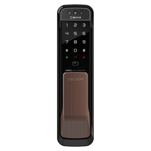 솔리티 얼굴인식 무타공 푸시풀 손잡이 도어락, WP-500A, 고객직접설치