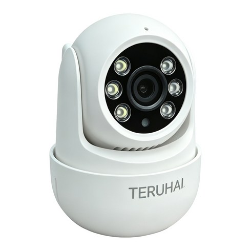 WiFi 홈캠 실내외겸용 CCTV 카메라 TERUHAL 움직임감지및 추적 풀컬러 나이트비전 실내 탁상용 무타공 설치가능, 1개, CBD200