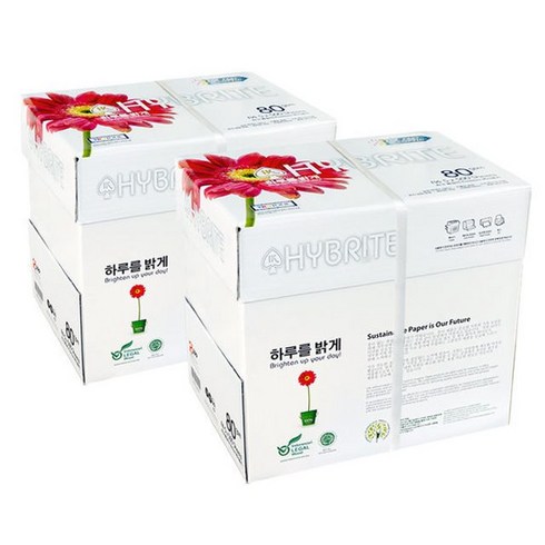 하이브라이트 80g 복사용지, 7500개, A4