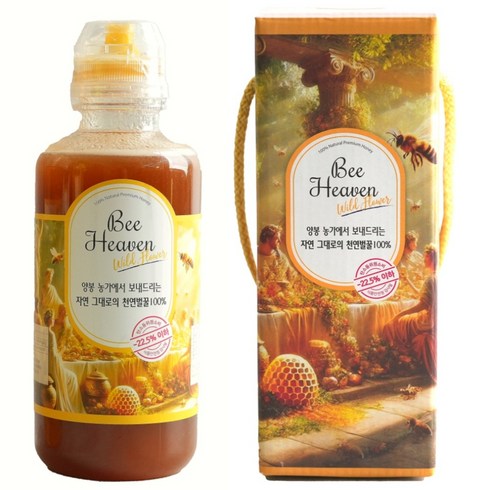 비헤븐 최상급 프리미엄 야생화 자연 벌꿀, 1개, 700g