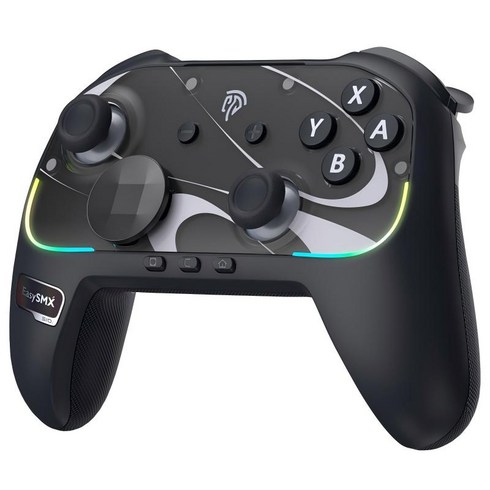EasySMX S10 게임패드 PC 컨트롤러 무선 조이스틱 안드로이드 iOS 닌텐도 스위치2 호환 웨이크업 기능, 1개, S10 블랙