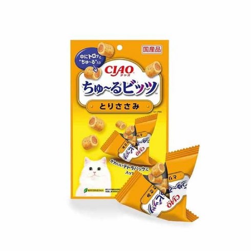 챠오츄르 비츠 고양이 간식, 닭가슴살, 36g, 3개