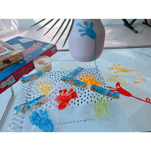 당군 손바닥 찐득이 장난감 5종 세트, 5개, 30g